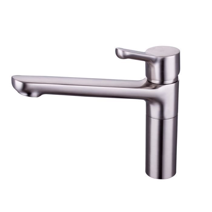 ESSEBAGNO Mitigeur évier Sool façon inox