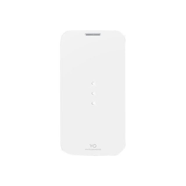 White Diamonds Crystal Booklet Etui portefeuille en néoprène pour Samsung Galaxy S4 Blanc
