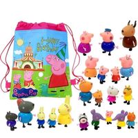 POUPÉE Peppa Pig -pack de 25 figurines avec sac de rangem POUPÉE Peppa Pig -pack de 25 figurines avec sac de rangem