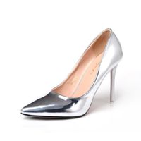 ESCARPIN Womens Sexy Pointed Toe Pumpes Argent ESCARPIN Womens Sexy Pointed Toe Pumpes Argent