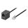 goobay Rallonge de câble de téléphone RJ-11 (M) po