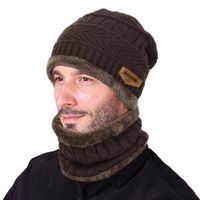 BONNET - CAGOULE Bonnet chaud et écharpe circulaire, 2 pièces BONNET - CAGOULE Bonnet chaud et écharpe circulaire, 2 pièces