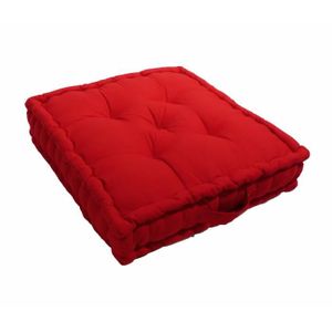 COUSSIN - MATELAS DE SOL Coussin de sol Grand Format 100% Coton 60x60x15 cm