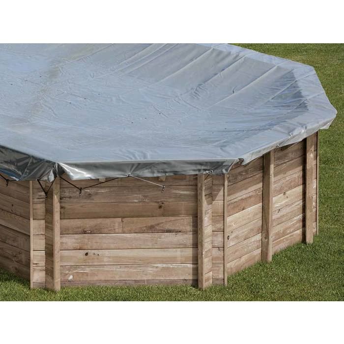 SUNBAY Bâche hiver pour piscine ronde en bois Lili - Ø2,95 m