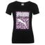 Puma Courte Rond Coton Manche Imprimé T Noir Femme Shirt Col NnkwX80OP