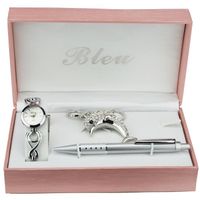 PACK MONTRE BELLOS Coffret cadeaux femme - Montre, stylo et po PACK MONTRE BELLOS Coffret cadeaux femme - Montre, stylo et po