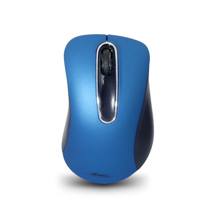 ADVANCE Souris Shape 3D S-3DW-BK - Sans fil - Optique - 3 Boutons - 1600 DPI - PC - Bleu