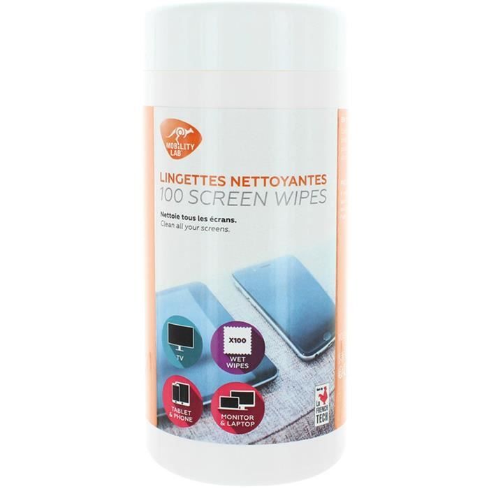 MOBILITY LAB Lingettes nettoyantes écrans Par 100