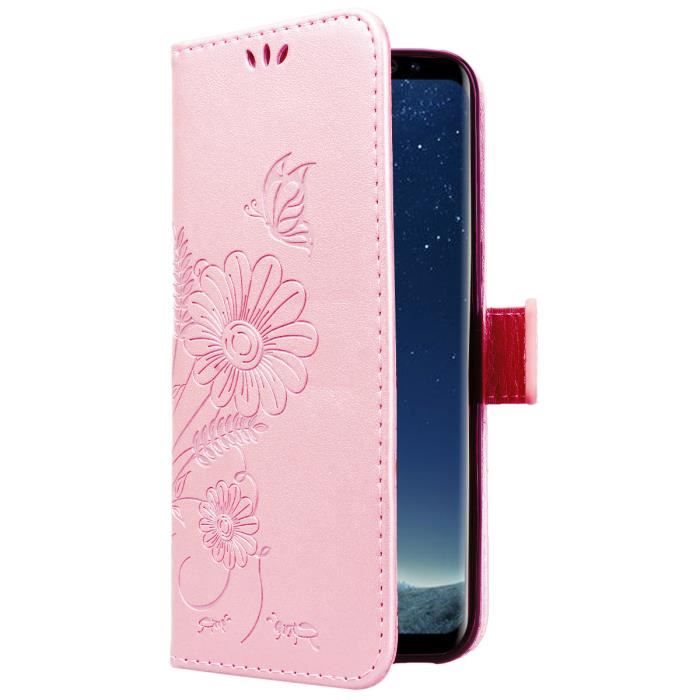 coque samsung s8 cuir rose coque samsung s8 cuir rose