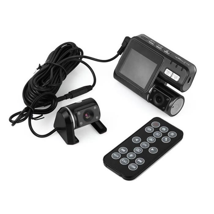 Caméra à double objectif Caméscope Auto voiture DVR HD 1080P Dash Cam