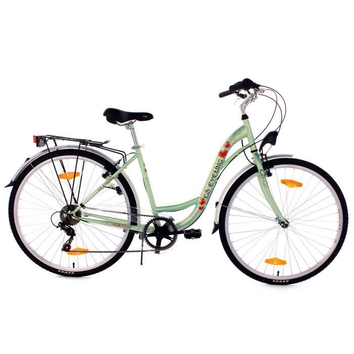 Vélo de ville 28 Heartbeat vert KS Cycling F   Achat / Vente VELO