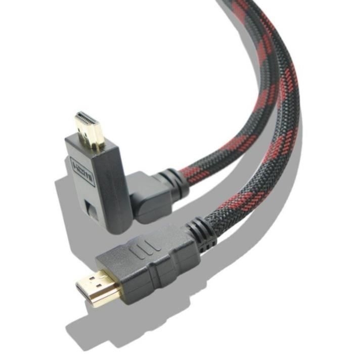 Cable HDMI 4K High Speed Articulé de 2M Multi-Support