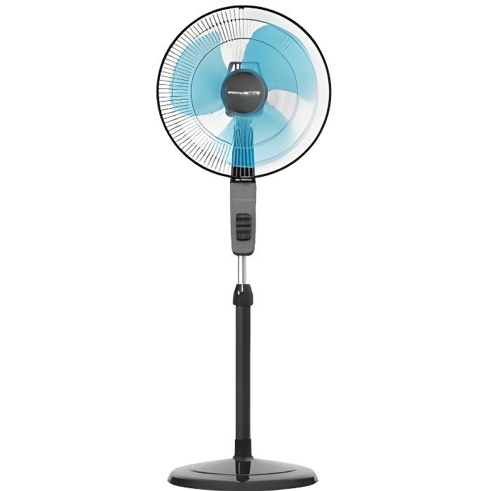 ROWENTA VU4110F0 Ventilateur sur pied 40 cm - 60 watts - 3 vitesses - Oscillant - Débit d'air : 5500 m³/h