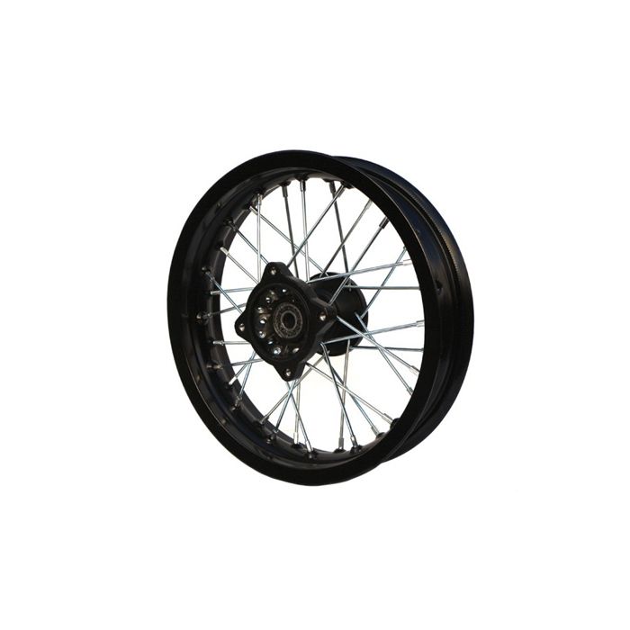Jante Arrière 12 Pouces En Acier Pour Dirt Bike/Pit Bike - Axe 15mm - Compatible Moto Cross