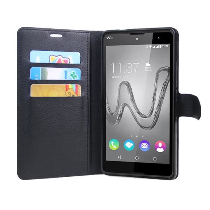 Etui folio Wiko pour Wiko Y81 Gris - Coque et étui téléphone mobile - Achat & prix