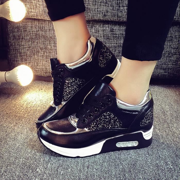 Chaussure de Running Femme Fille Sneakers Basket Sport ...