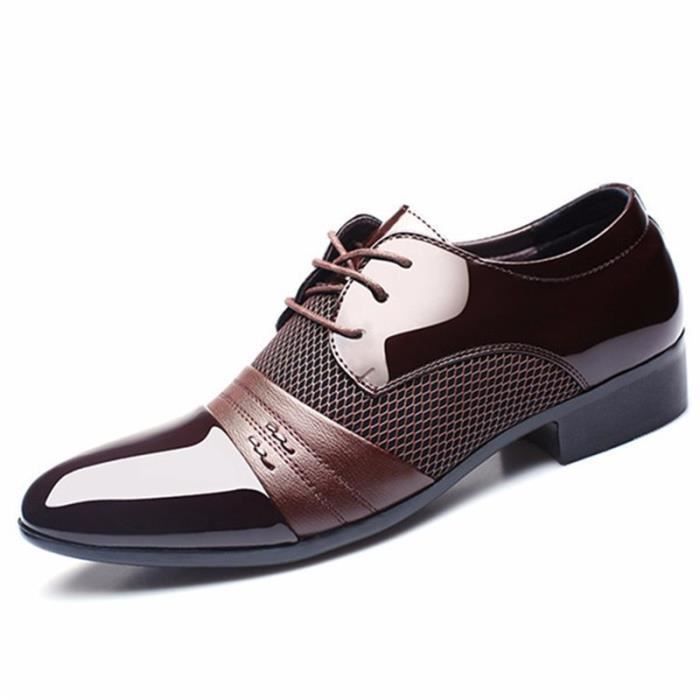 Homme Lacet Décontracté Chaussure Bureau Oxford Sneakers Cuir Mariage Mocassins