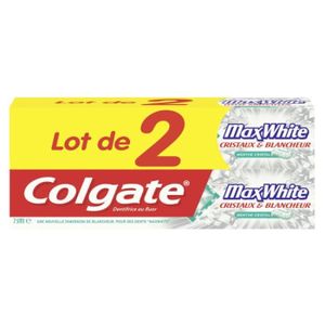 COLGATE Dentifrice Maxwhite - 75 ml - Lot de 2