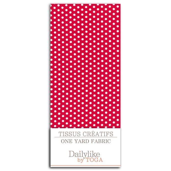 Dailylike Coupon 110x90cm - Rouge pois blanc