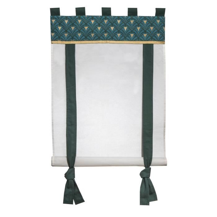 DEKOANDCO Rideau enrouleur Riviera - 60x120 cm - Imprimé vert