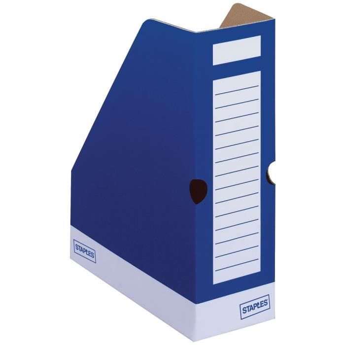 porte-revues staples - bleu - dos 15 cm (prix à l'unité) - achat