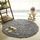 Tapis rond gris