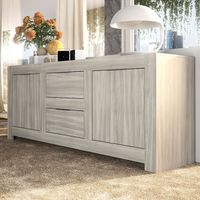 BUFFET - BAHUT Enfilade contemporaine couleur chêne gris SOFIA BUFFET - BAHUT Enfilade contemporaine couleur chêne gris SOFIA