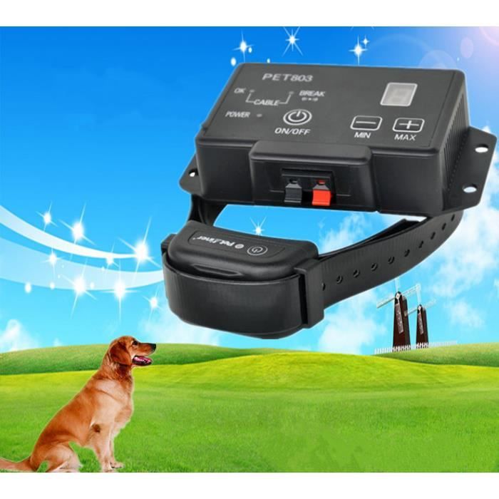 CLOTURE ANTI FUGUE CHIEN COLLIER ETANCHE rechargea 600M