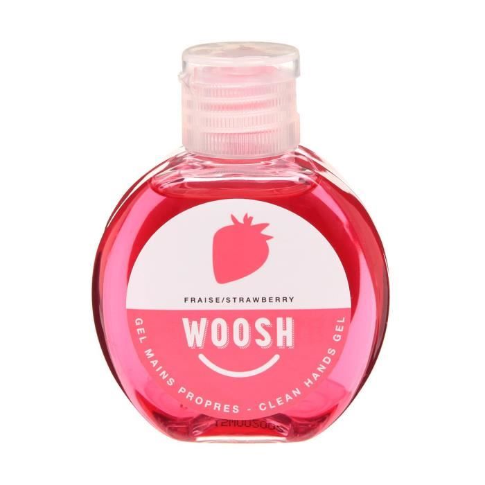 WOOSH Gel mains propres fraise 60 ml