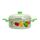 MENASTYL Faitout Potager 24 cm 4,5 L beige et vert
