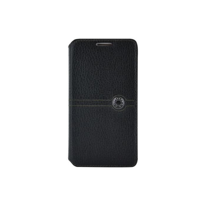 FACONNABLE Etui folio pour Samsung Galaxy A3 - Noir