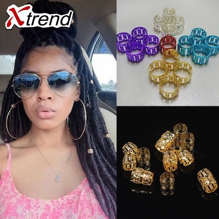 500 pièce/lot fashion golden dreadlock beads anneau à cheveux