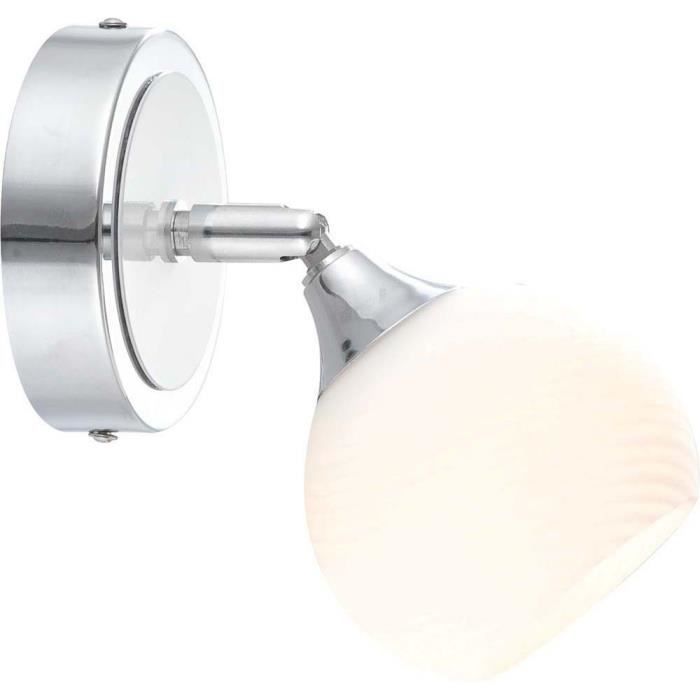 Applique Luminaire Mural Chrome Verre Salle De Séjour Chambre