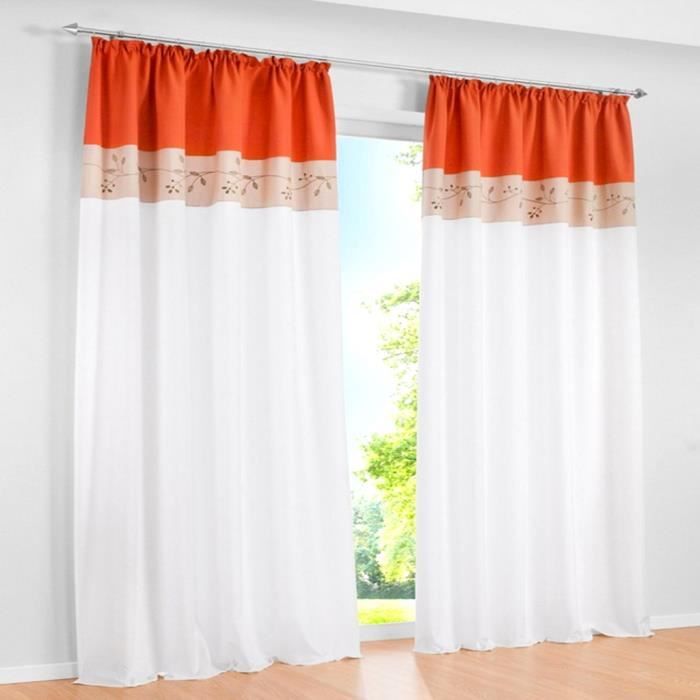 SIMPVALE lot de 2 rideaux Broderie couture - Achat / Vente rideau ... SIMPVALE lot de 2 rideaux Broderie couture - Achat / Vente rideau ...