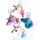 1 PORTE CLES PELUCHE LICORNE 8 CM MODE