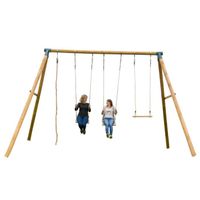 BALANÇOIRE - PORTIQUE Portique en bois - H:3m - 4agrès BALANÇOIRE - PORTIQUE Portique en bois - H:3m - 4agrès