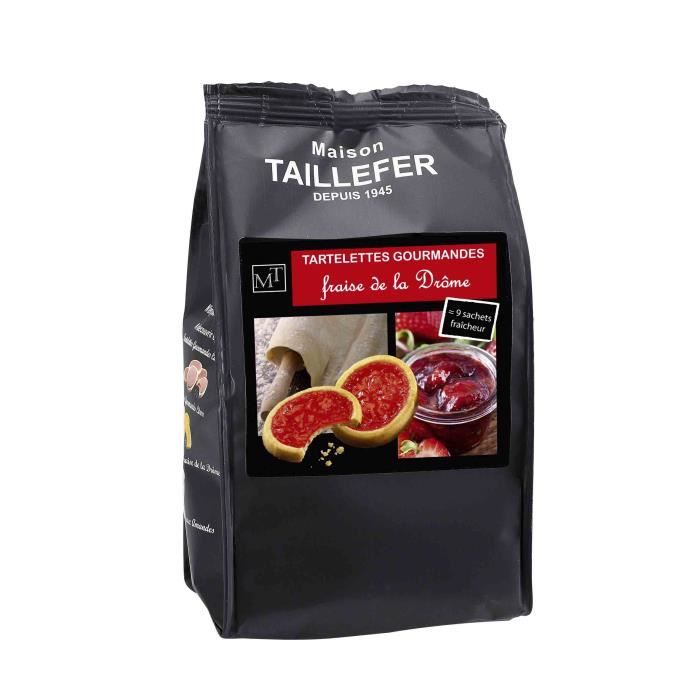MAISON TAILLEFER Tartelettes Gourmandes à la fraise de la Drôme Sachet de 9 - 125g
