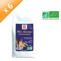 FARINE - FÉCULE MON FOURNIL Farine Bise Bio - 1 Kg x6 FARINE - FÉCULE MON FOURNIL Farine Bise Bio - 1 Kg x6