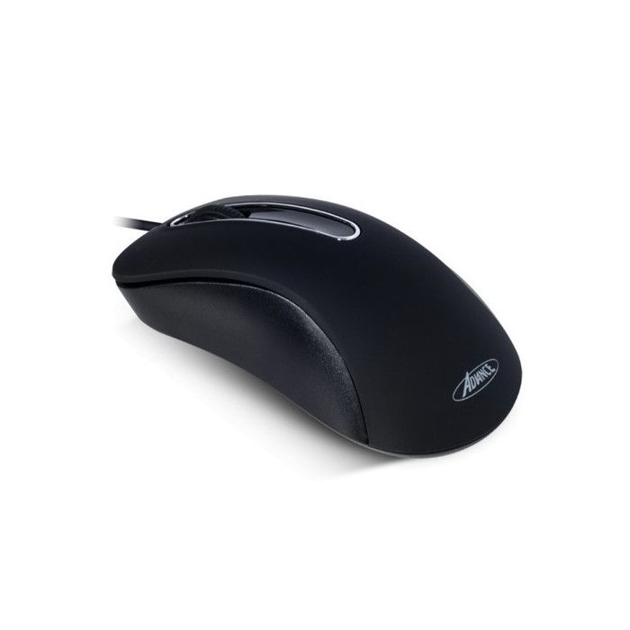 ADVANCE Souris Shape 3D S-3D-BK - Filaire - Optique - 3 Boutons - 1000 DPI - PC / Mac OS X - Noir