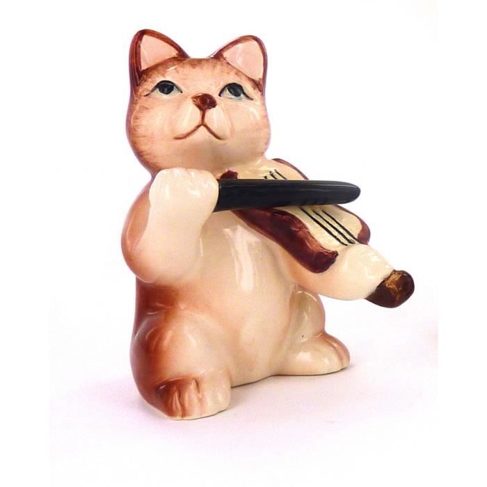 CLOCHE DÉCORATIVE Prodmaison Collection De Figurines Chats Orchestre