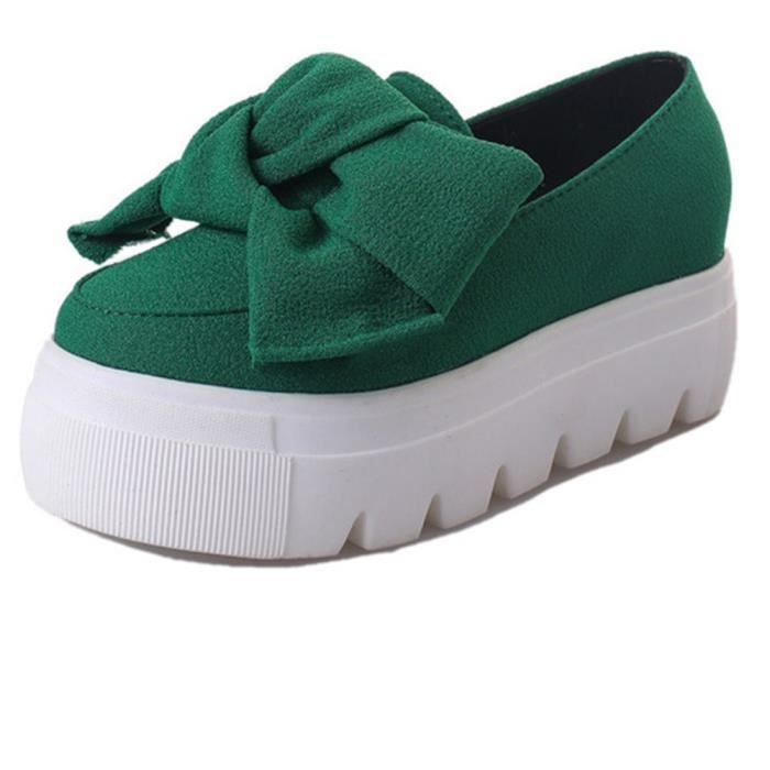 Luxe forme Plus Qualité Taille Confortable Durable vert Rouge Loafer Femmes De Plate Supérieure Chaussures Marque noir Moccasins Ete 7OqwItHqx