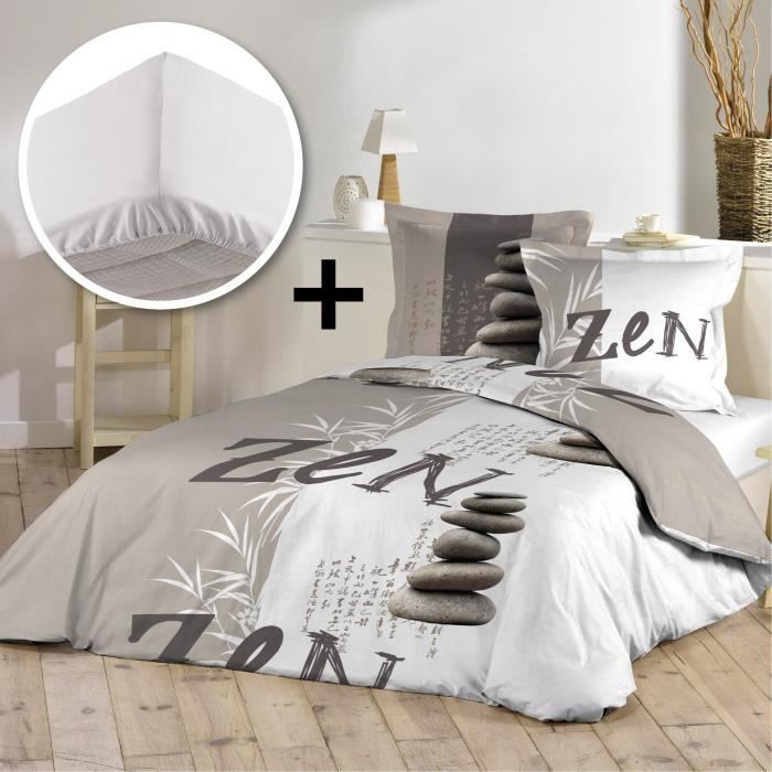 douceur dinterieur pack stones zen 100 coton p o trouver loffre parure lit 140x190 - Parure Lit 140x190 douceur dinterieur pack stones zen 100 coton p o trouver loffre parure lit 140x190 - Parure Lit 140x190