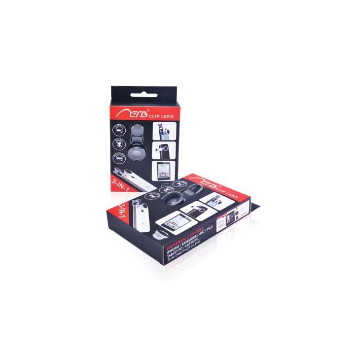 PLATYNE Lentille pour smartphone - Noir