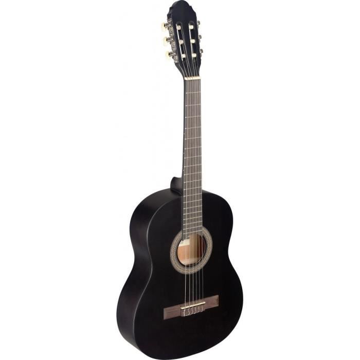 STAGG C430 M BLK Guitare Classique 6 10 Ans Noir