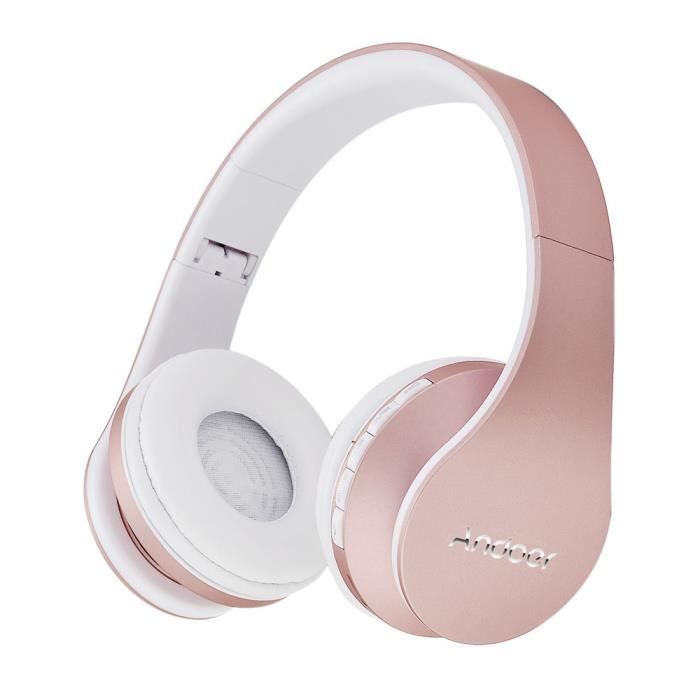 Andoer Casque Bluetooth Sans Fil Stéréo Bluetooth 41 Casque 35 Mm