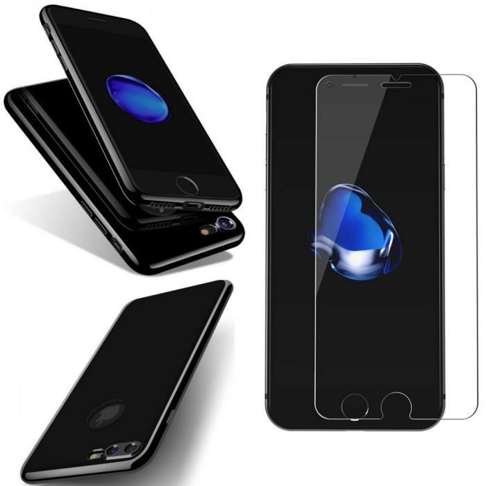 iphone 8 coque silicone noir