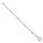 Collier Boules facettées 45 cm Argent