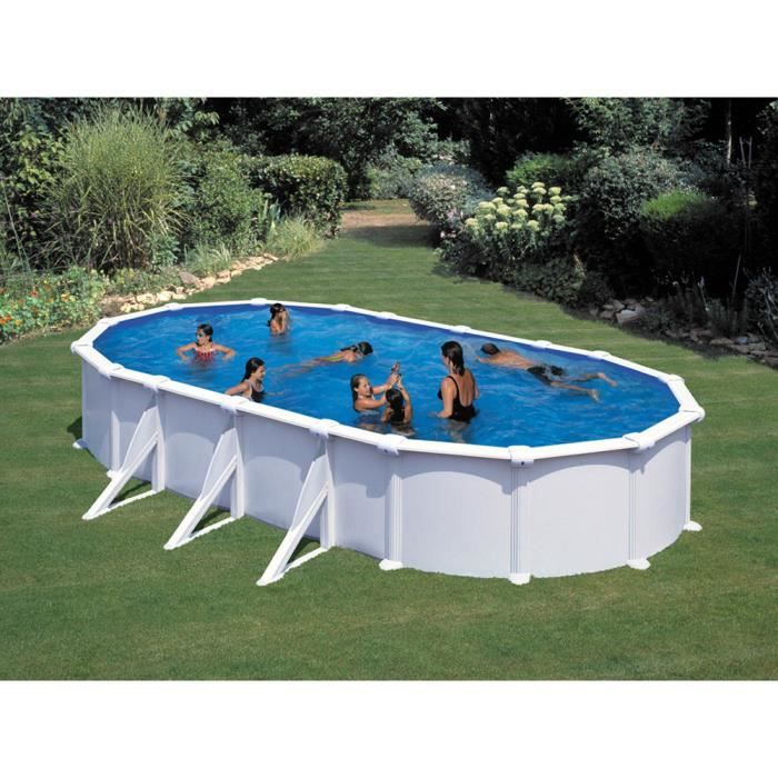 piscine acier en kit ovale 6.10 x 3.75 x 1.20 m