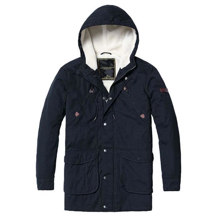 Chaude Capuche Vetement Mi Hiver Parka À Homme Longue Mode Veste SCxqvYUwP