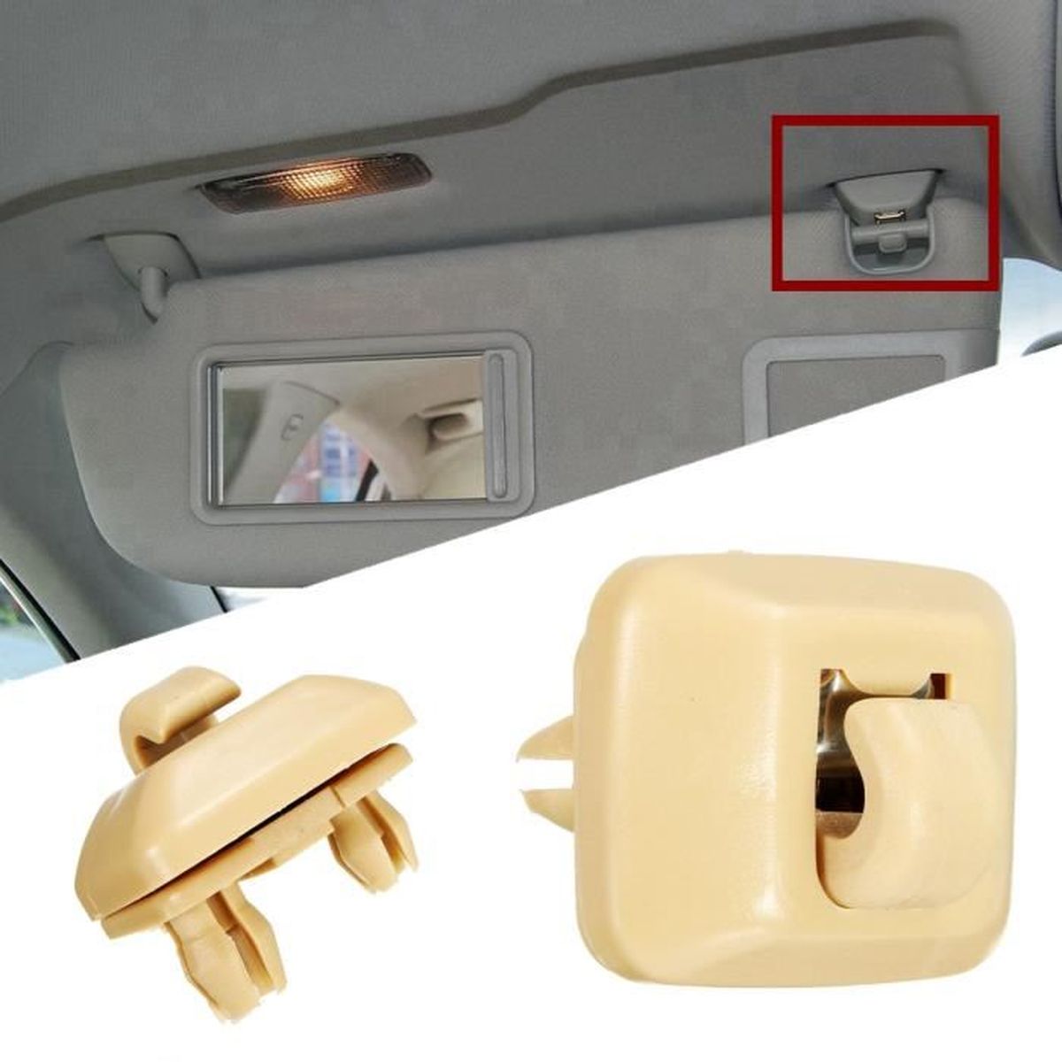 Noir Intérieur Pare-soleil Crochet Support D'attache Pour A1 A3 A4 A5 Q3 Q5 8e0 857 562 Groofoo 40339659